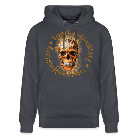 Unisex Hoodie mit TIGERHEAD SKULL PRINT - Indigoblau
