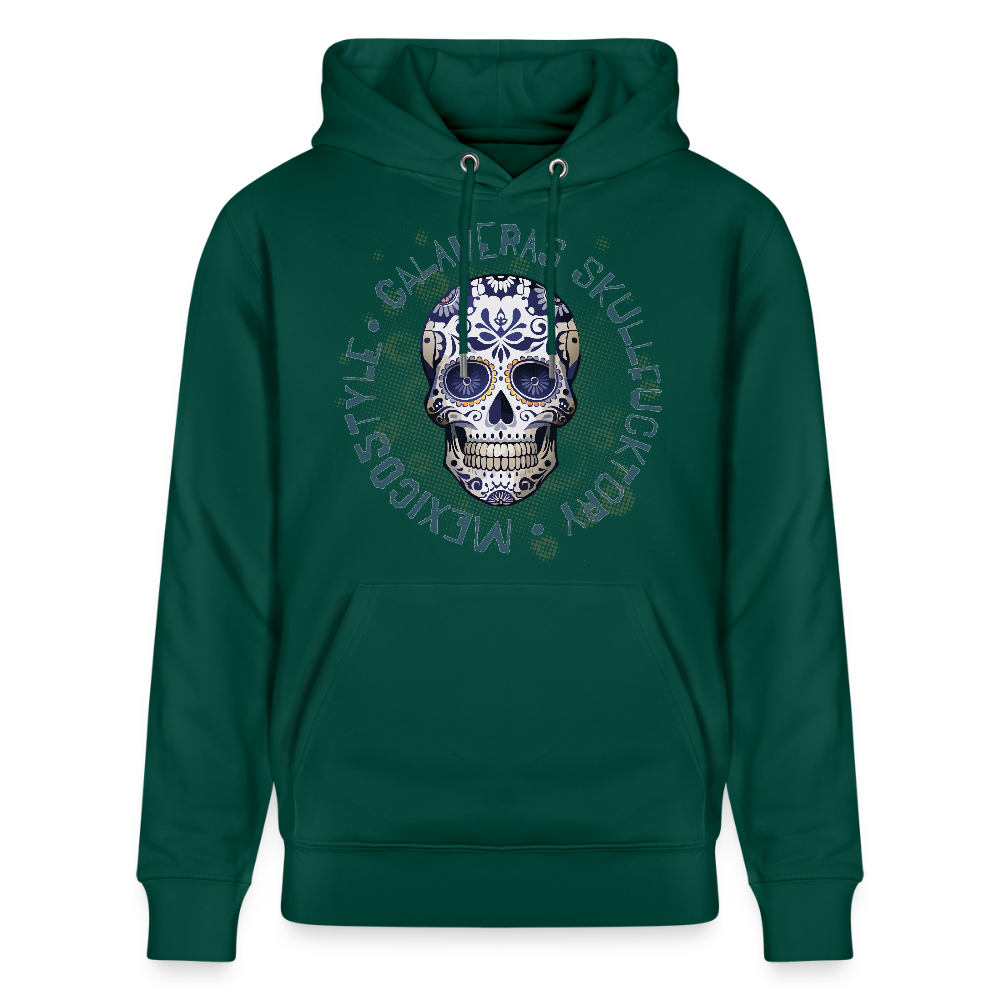 Unisex Hoodie mit CALAVERAS SKULL PRINT - Forest