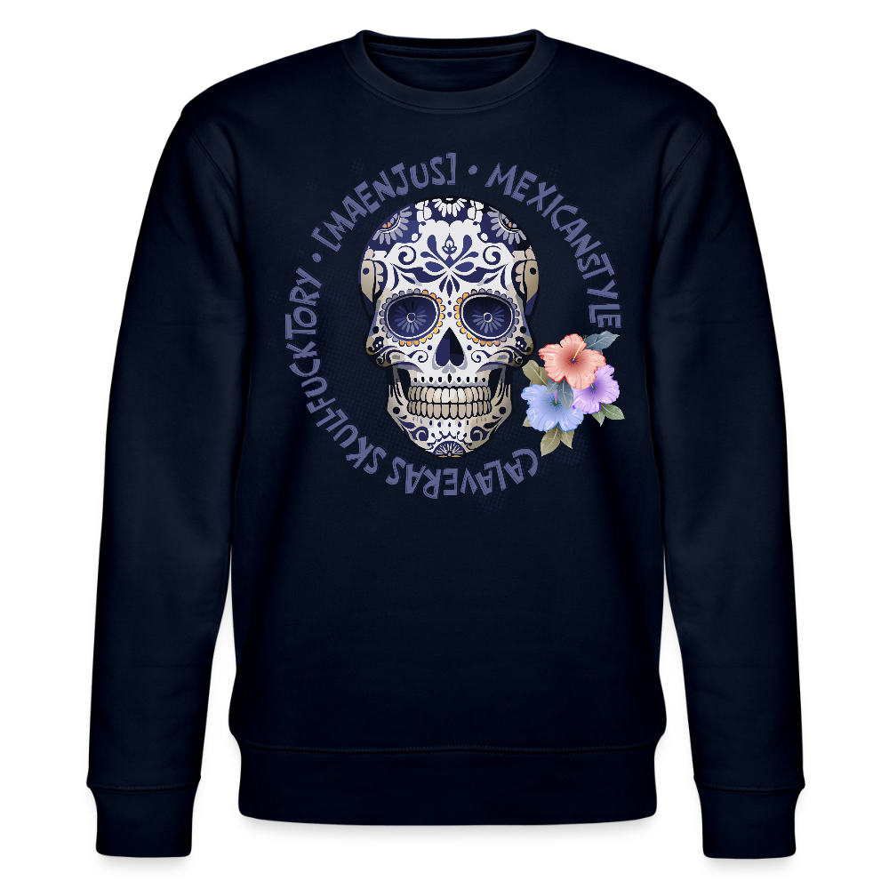 Unisex Bio-Sweatshirt mit MAENJUS MEXICANSTYLE PRINT - Navy