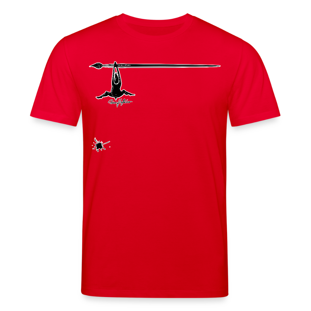 Unisex Bio-T-Shirt mit MÄNNLE PRINT - Rot