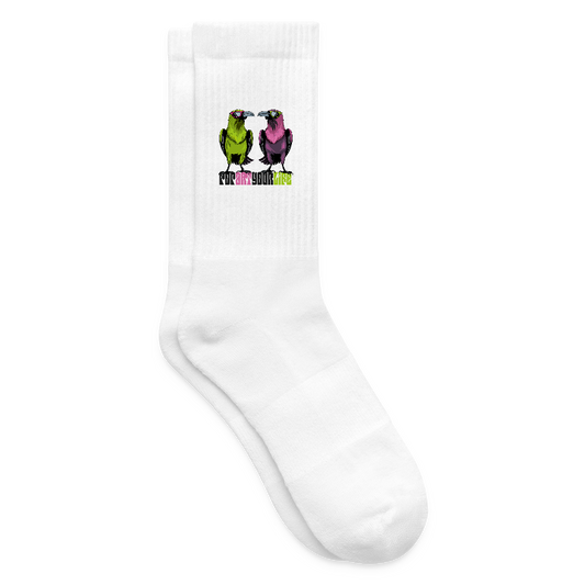 Tennissocken mit POPART YOUR LIFE Print - Weiß
