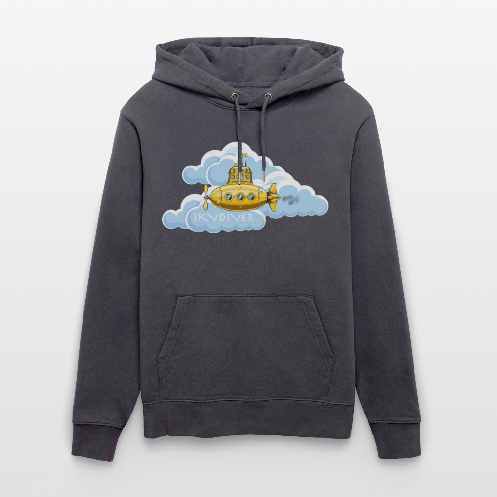 Unisex Bio-Hoodie mit SKYDIVER PRINT - Indigoblau