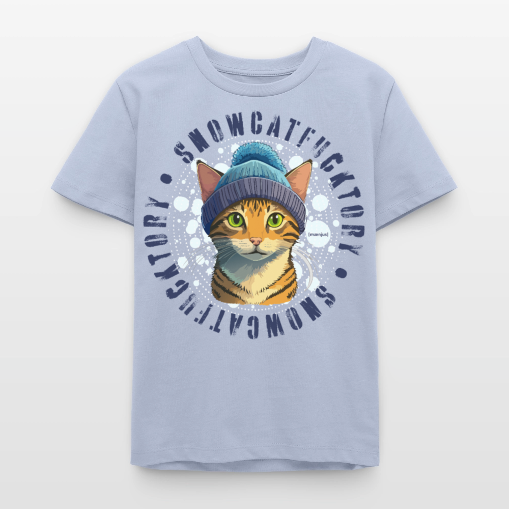 MNJS TEENS Bio T-Shirt mit SNOWCATFUCKTORY PRINT - Lavendel-Violett