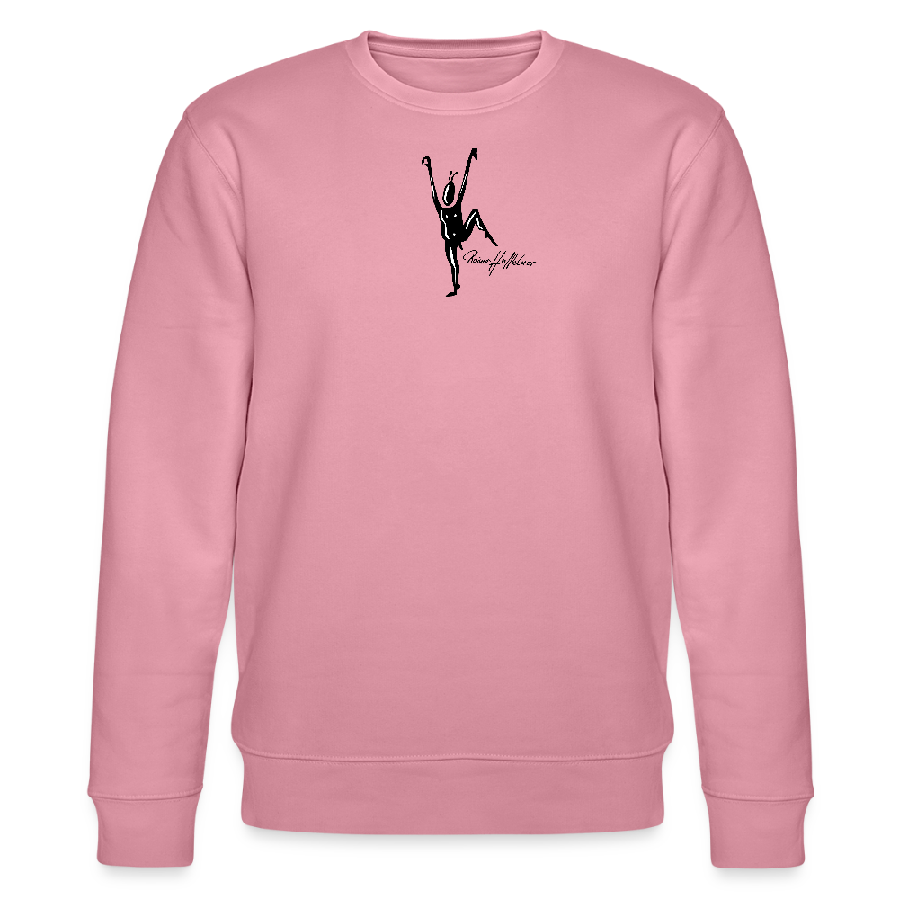 Unisex Bio-Sweatshirt mit TUSCHEMÄNNCHEN PRINT - Lila Traum
