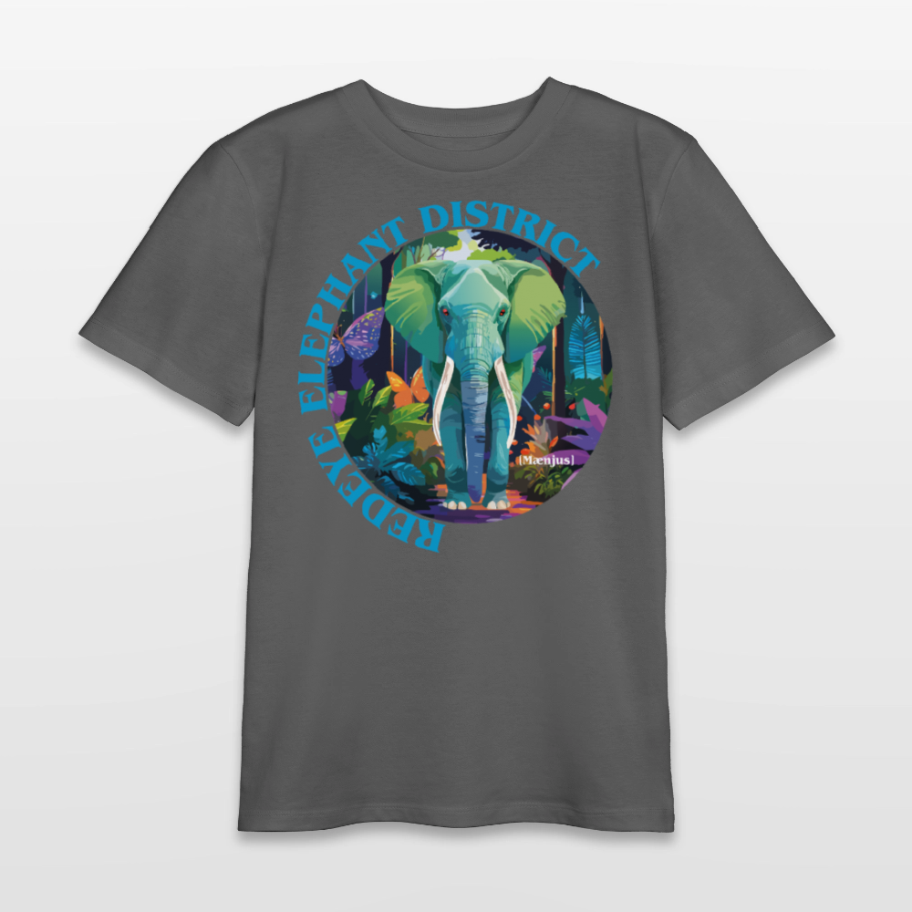 MNJS TEENS Bio T-Shirt mit REDEYE ELEPHANT DISTRICT PRINT - Anthrazit