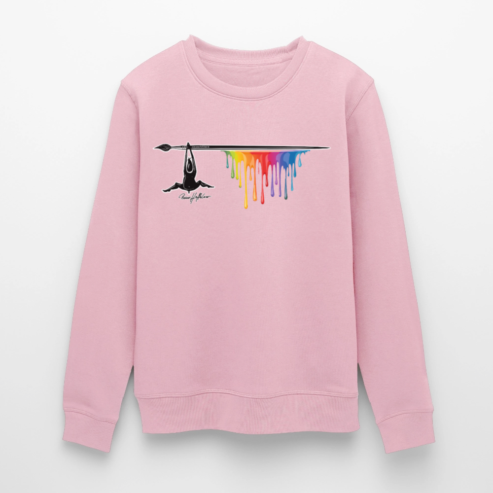 Unisex Bio-Sweatshirt mit MÄNNLE PRINT - Hellrosa