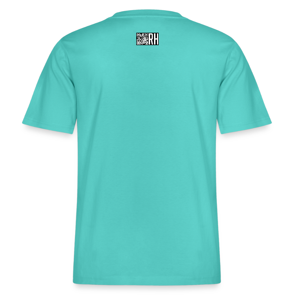 Unisex Bio-T-Shirt mit TUSCHEMÄNNCHEN PRINT - Poolblau