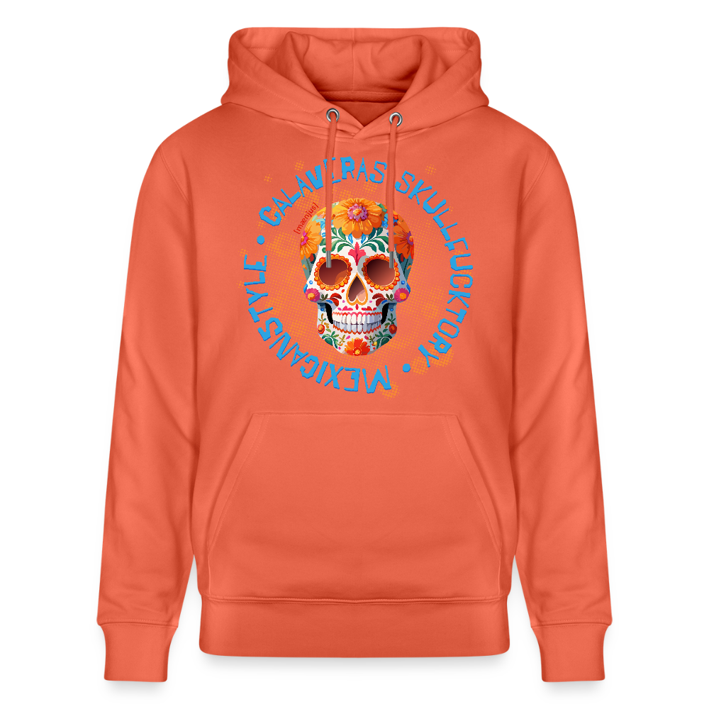 Unisex Hoodie mit CALAVERAS MEXICANSTYLE PRINT - Hellrot