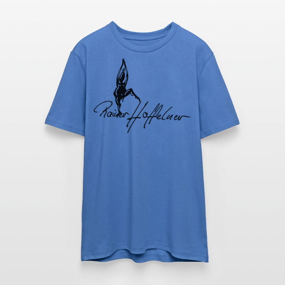 Unisex Bio-T-Shirt mit TUSCHEMÄNNCHEN PRINT - Achtsames Blau