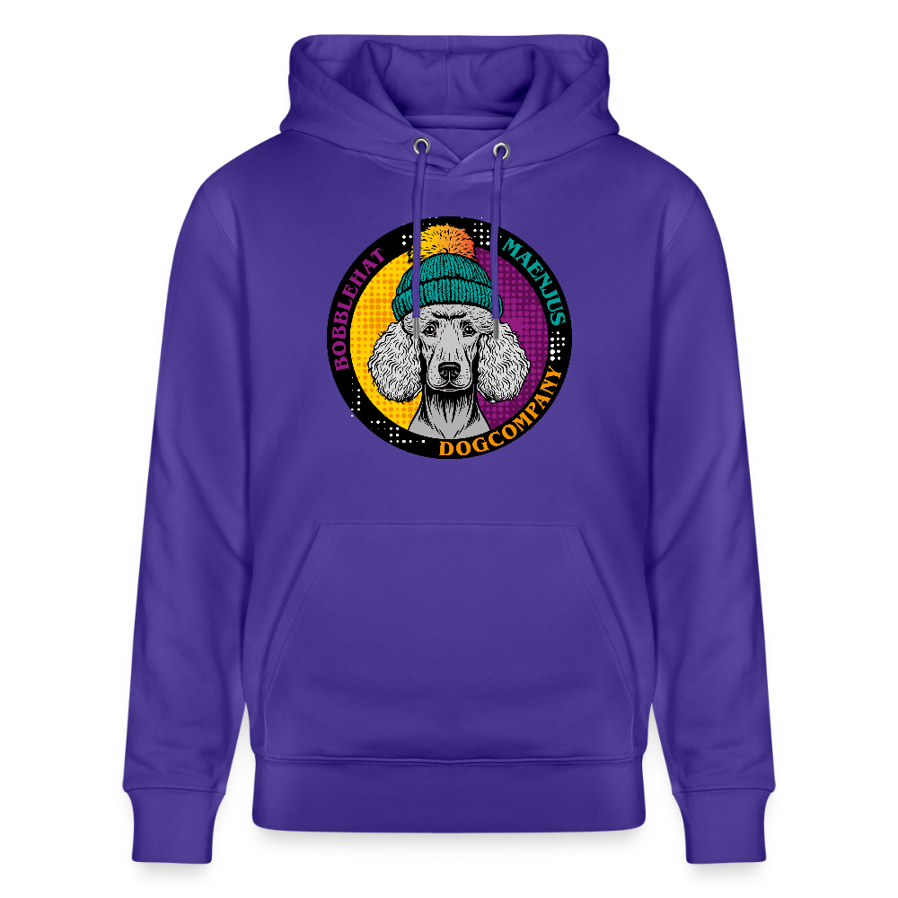 SUnisex Bio-Hoodie mit BOBBLEHAT DOGCOMPANY PRINT - Purple Love