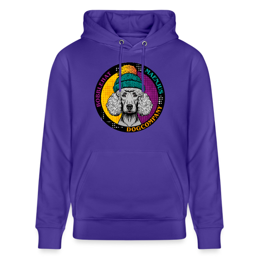 SUnisex Bio-Hoodie mit BOBBLEHAT DOGCOMPANY PRINT - Purple Love