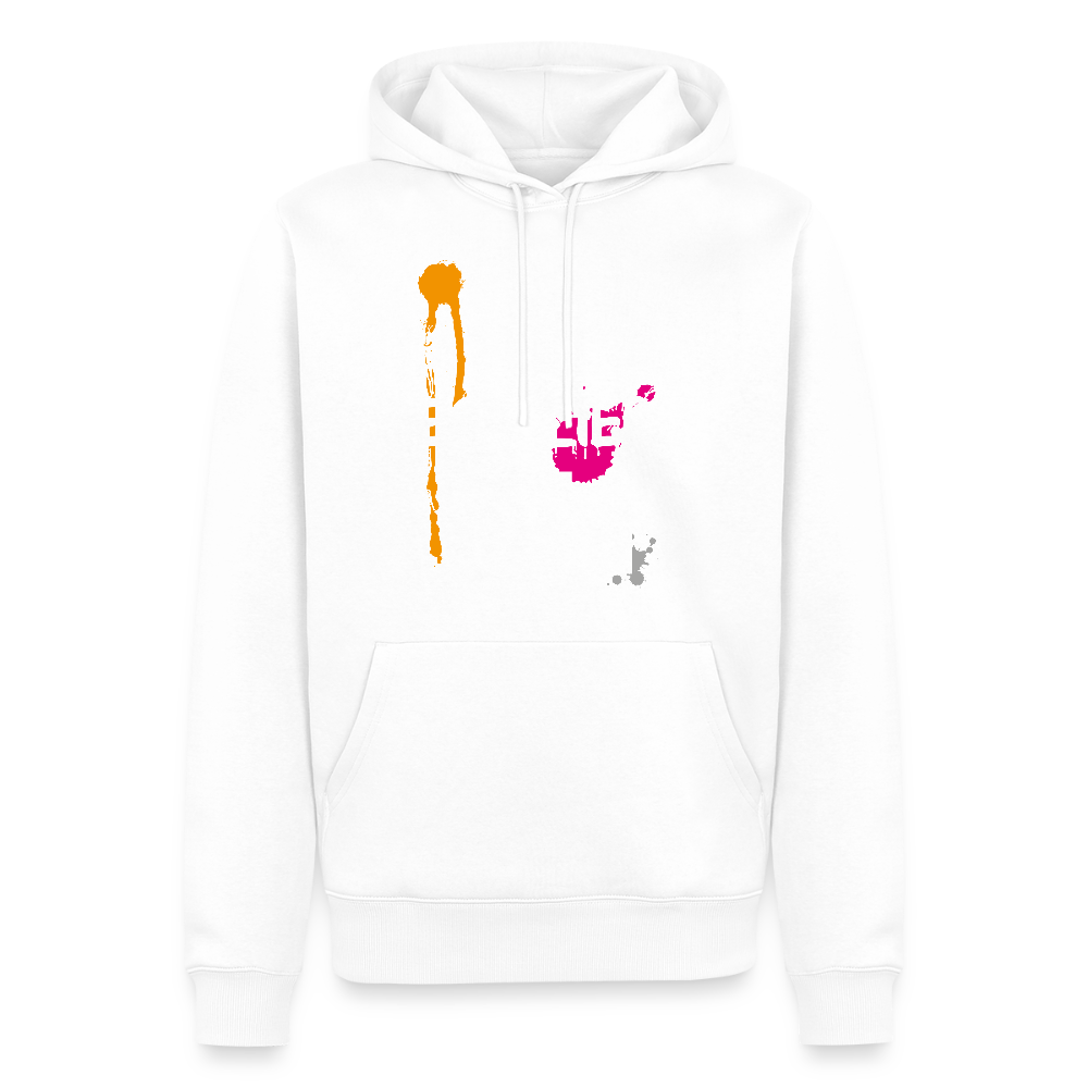 Männer Premium Hoodie mit ES ESKALIERT EH PRINT - Weiß
