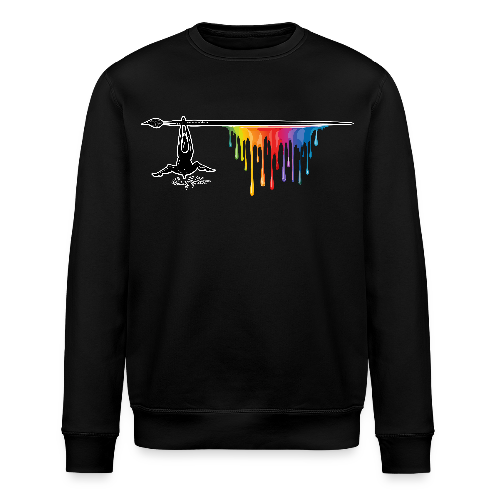 Unisex Bio-Sweatshirt mit MÄNNLE PRINT - Schwarz