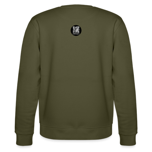 Unisex Bio-Sweatshirt mit BOBBLEHAT DOGCOMPANY PRINT - Khaki