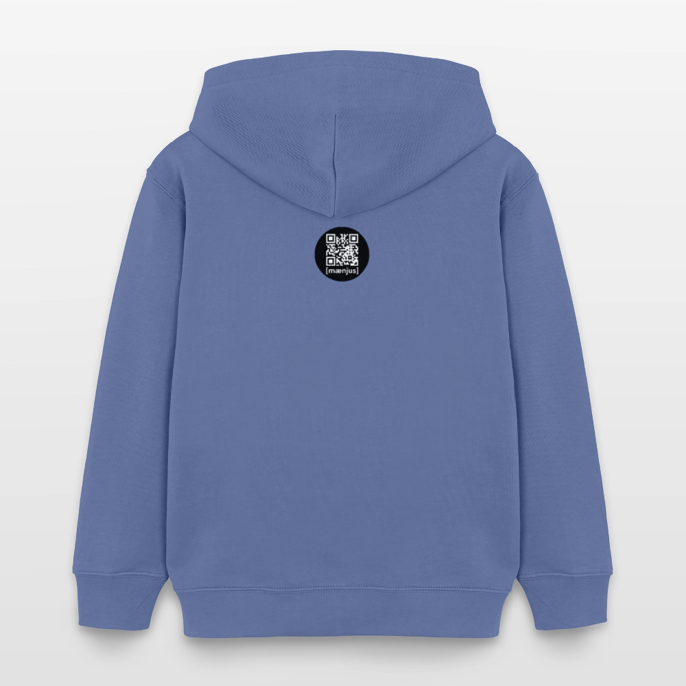 MNJS KIDS Bio-Hoodie mit WELCOME TO THE JUNGLE PRINT - Blau