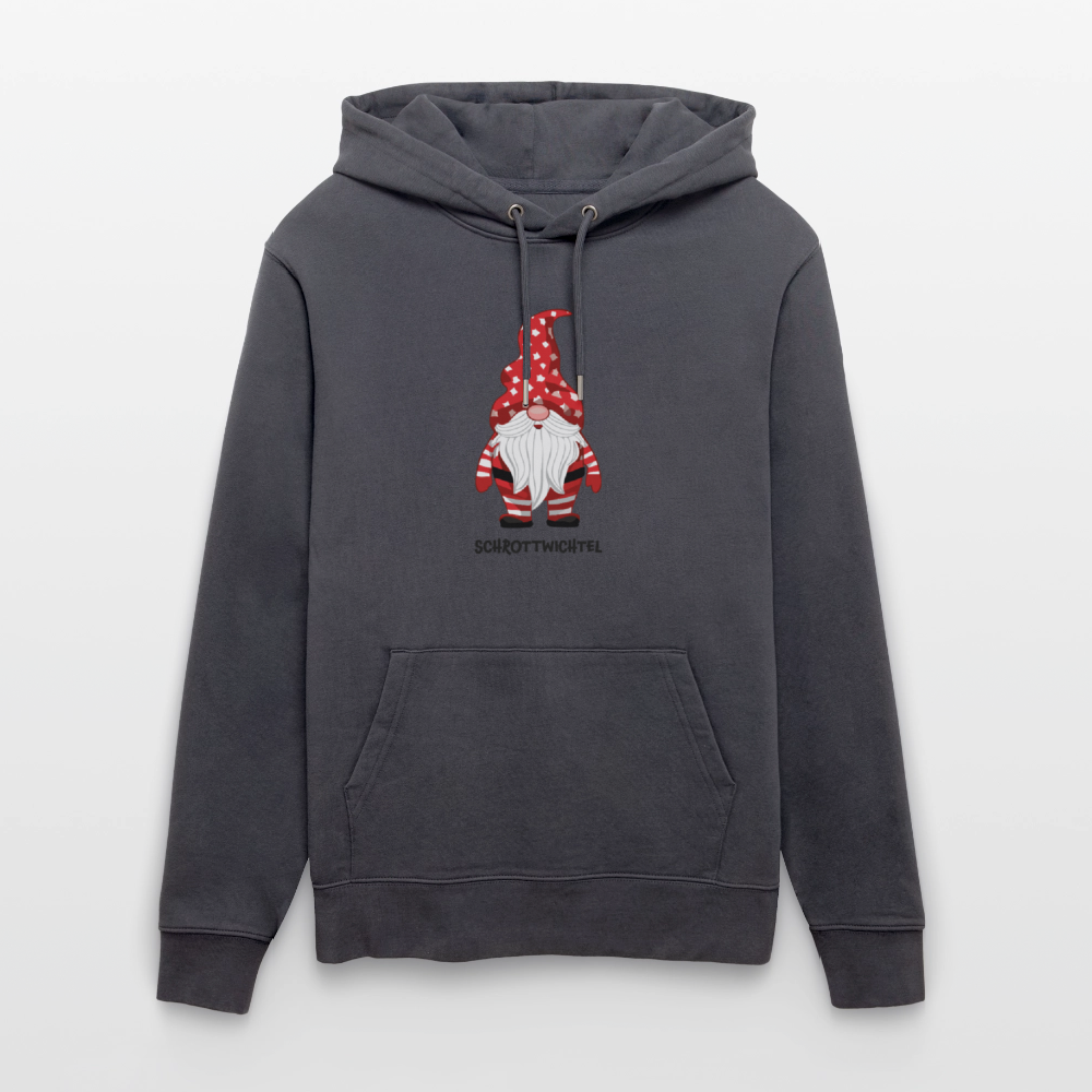 Unisex Bio-Hoodie mit SCHROTTWICHTEL PRINT - Indigoblau