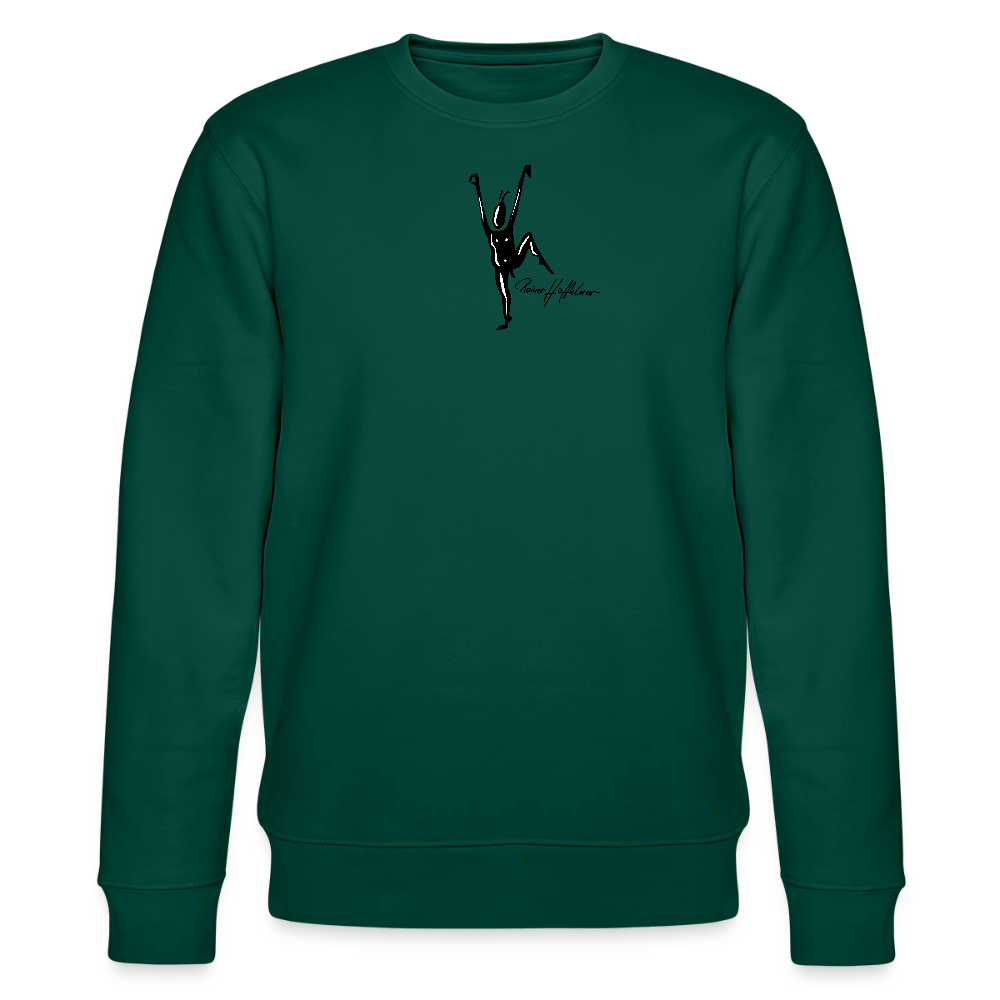Unisex Bio-Sweatshirt mit TUSCHEMÄNNCHEN PRINT - Forest