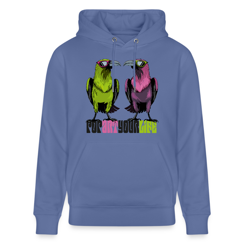 Unisex Hoodie mit POPART YOUR LIFE PRINT - Blau