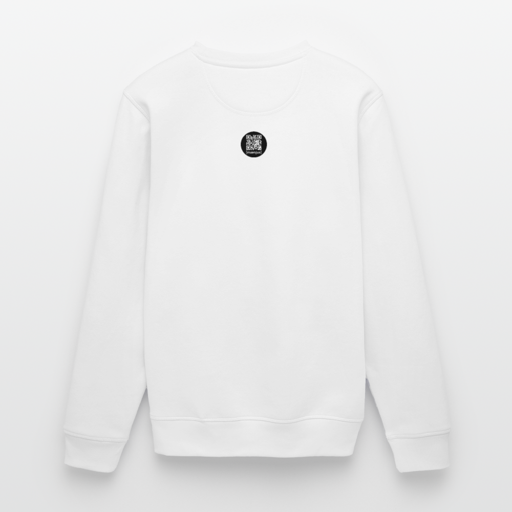 Unisex Bio-Sweatshirt mit BOO! PRINT - Weiß