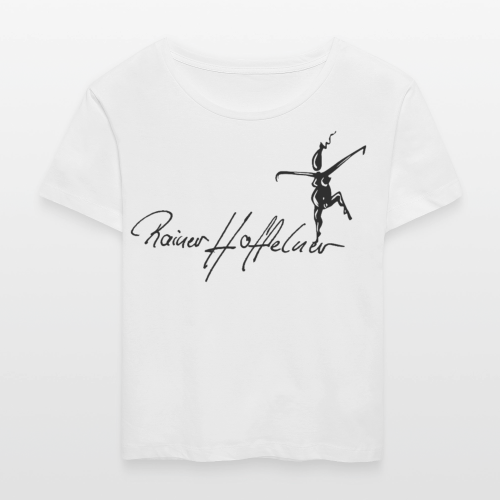 Frauen T-Shirt mit TUSCHEWEIBCHEN PRINT - Weiß