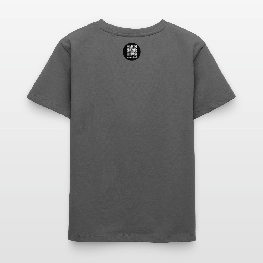 MNJS TEENS Bio T-Shirt mit WELCOME TO THE JUNGLE PRINT - Anthrazit