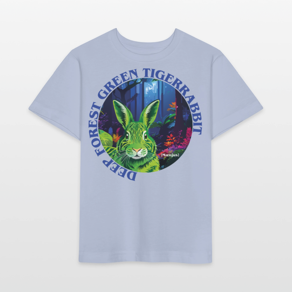 MNJS KIDS T-Shirt mit DEEP FOREST GREEN TIGERRABBIT PRINT - Lavendel-Violett