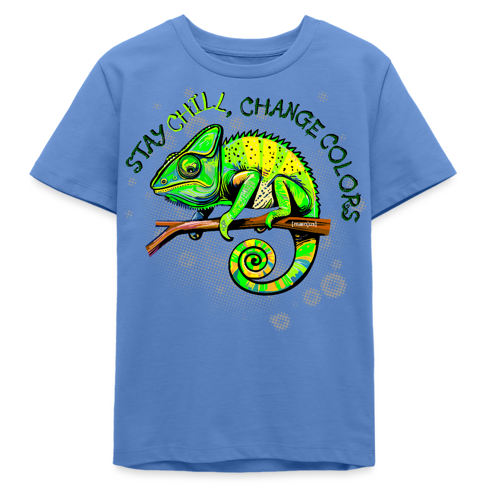 MNJS TEENS Bio T-Shirt mit CAMAELEON PRINT - Blau
