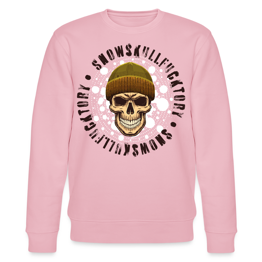 Unisex Bio-Sweatshirt mit SNOWSKULL PRINT - Hellrosa