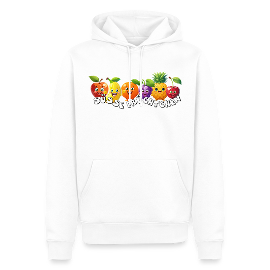 Männer Premium Hoodie mit SÜSSE FRÜCHTCHEN PRINT - Weiß