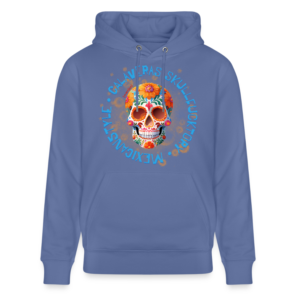 Unisex Hoodie mit CALAVERAS MEXICANSTYLE PRINT - Blau