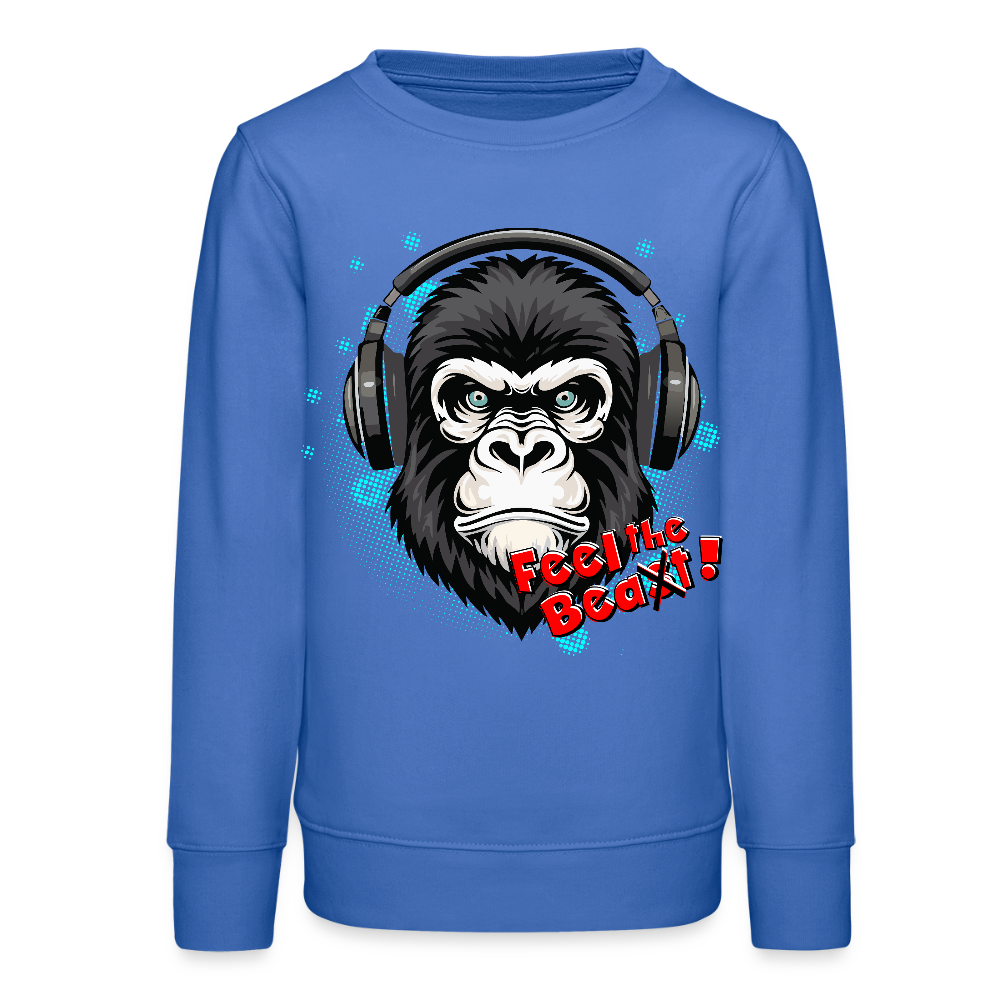 MNJS TEENS Bio Sweatshirt mit FEEL THE BEA(S)T PRINT - carolina Blue