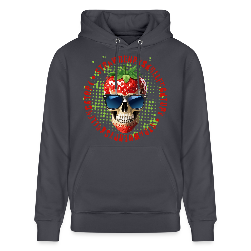 Unisex Hoodie mit STRAWBERRY SKULL PRINT - Indigoblau