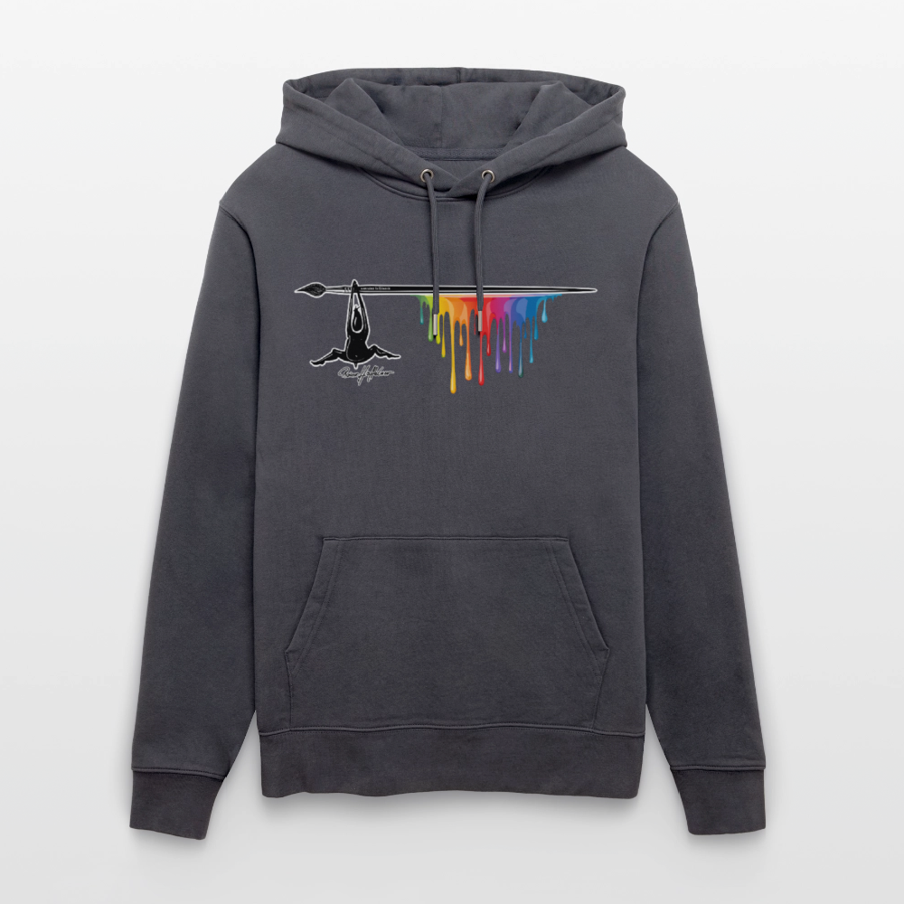 Unisex Hoodie mit TUSCHEMÄNNCHEN PRINT - Indigoblau