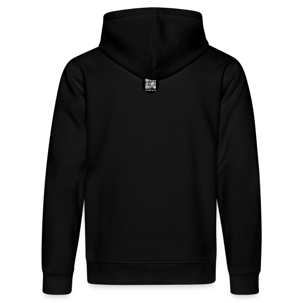 Unisex Bio-Hoodie mit MNJS CREW no limits PRINT - Schwarz
