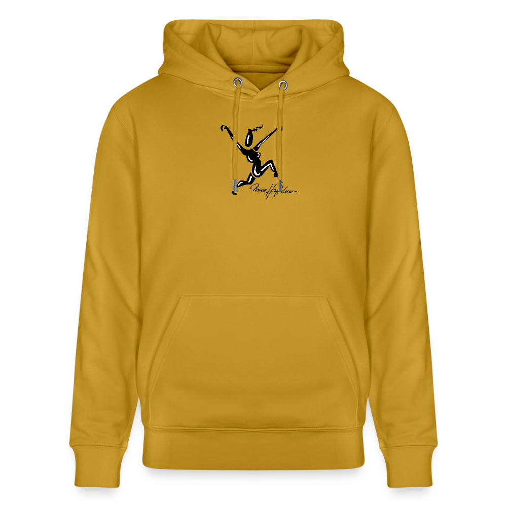 Unisex Bio-Hoodie mit TUSCHEWEIBCHEN PRINT - Ocker