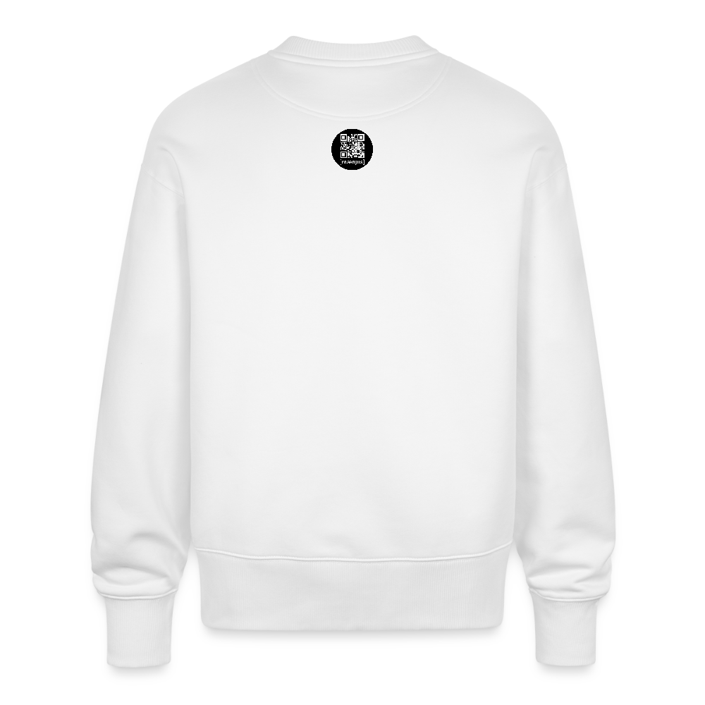 Unisex Oversize Pullover mit zündX PRINT - Weiß