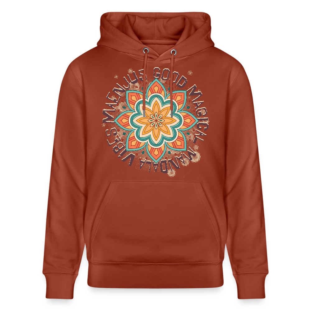 Unisex Bio-Hoodie mit MANDALA VIBES PRINT - Terrakotta