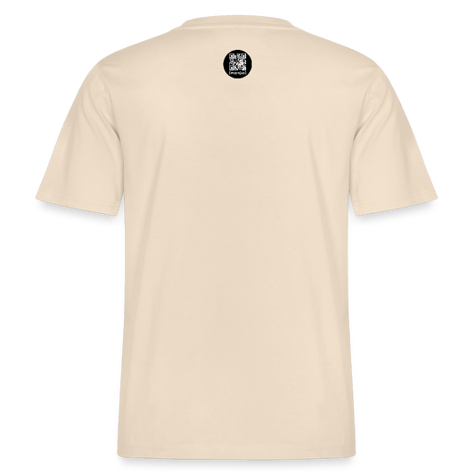 Unisex Bio-T-Shirt mit SANTASKULL FUCKTORY PRINT - Weißgrau