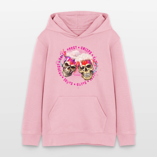 Teens Bio-Hoodie mit OKTOBERFEST EDITION GIRLS PRINT - Hellrosa