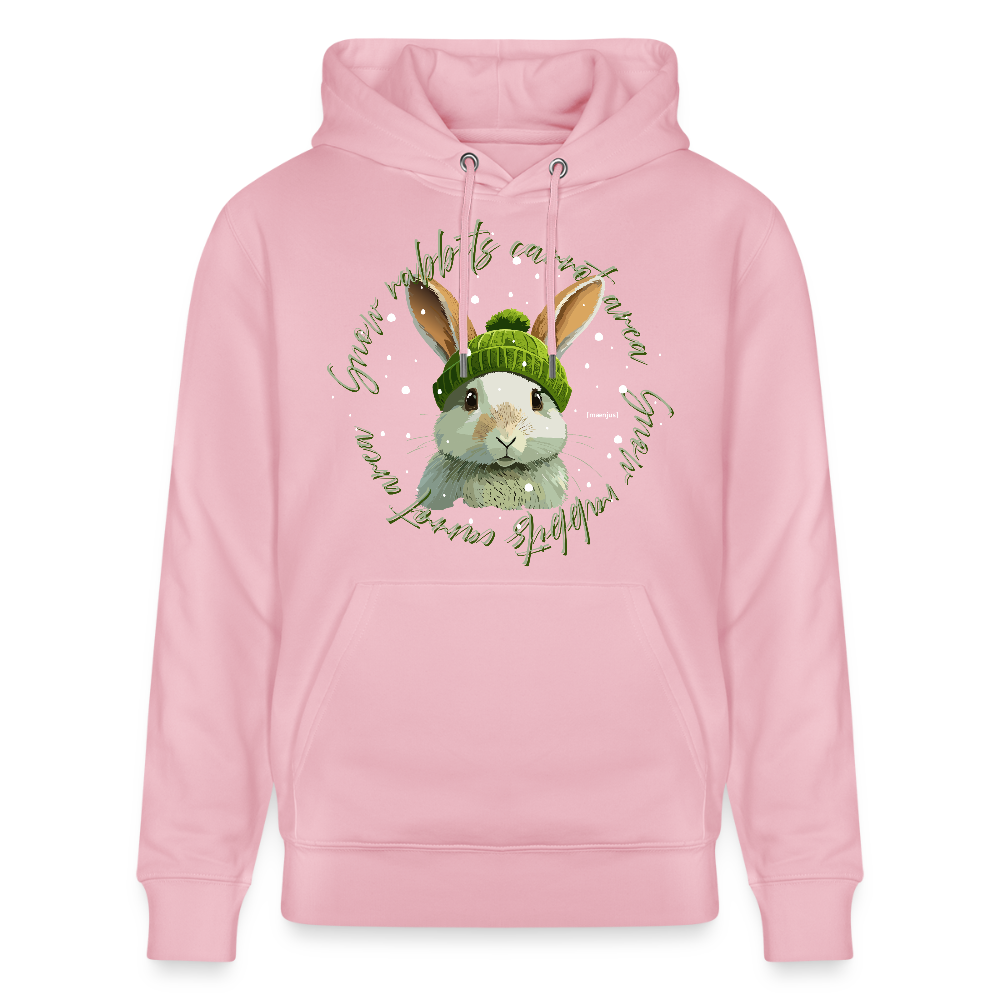 Unisex Bio-Hoodie mit SNOW RABBITS CARROT AREA PRINT - Hellrosa