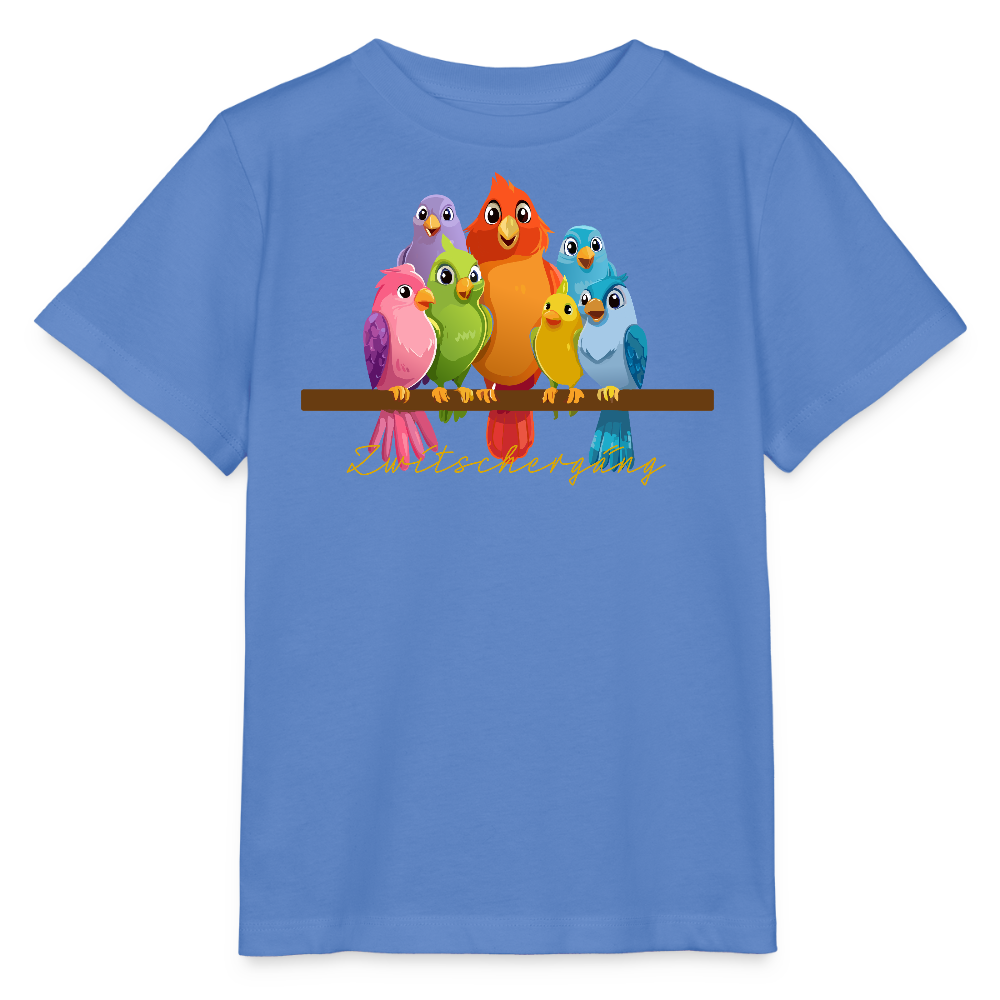 Kinder T-Shirt MINI mit Zwitschergäng Print - Blau