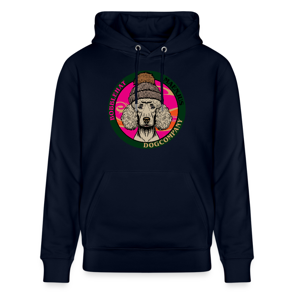 SUnisex Bio-Hoodie mit BOBBLEHAT DOGCOMPANY PRINT - Navy