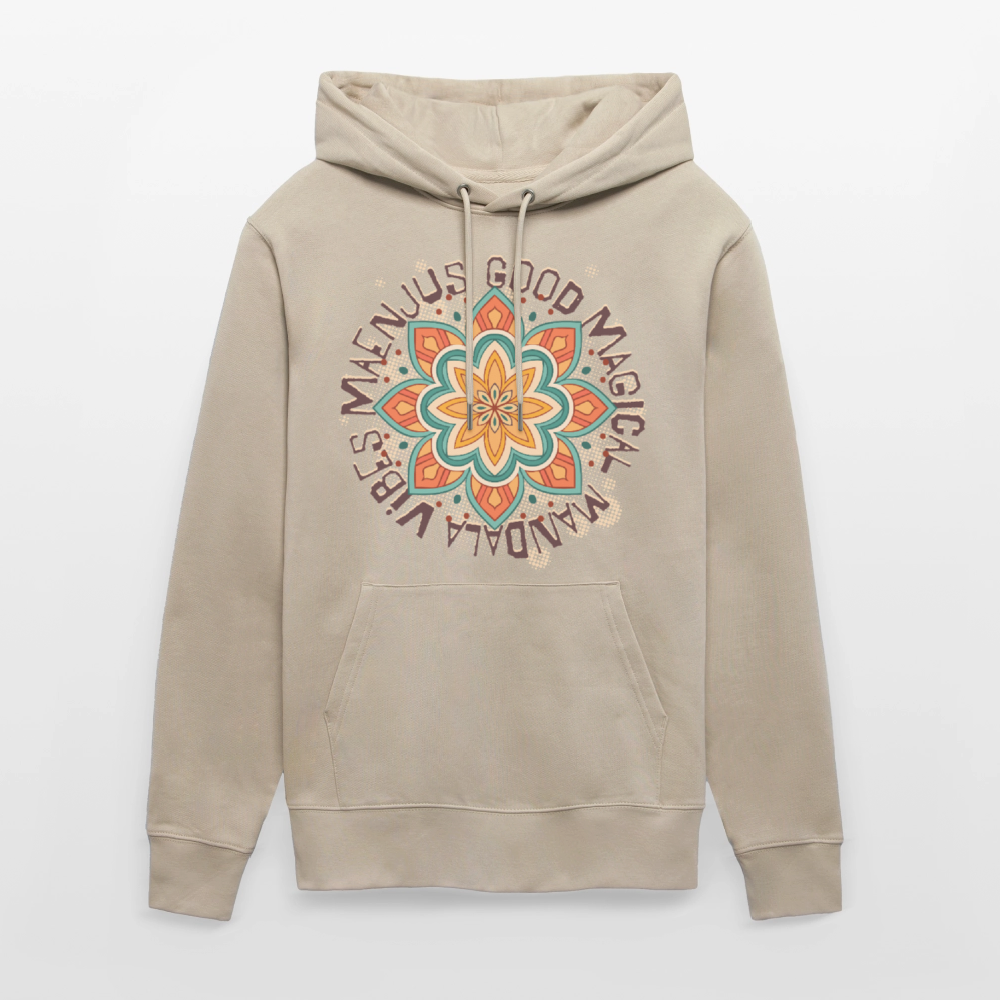 Unisex Bio-Hoodie mit MANDALA VIBES PRINT - Beige