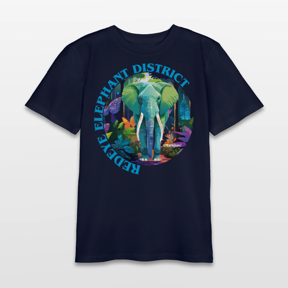 MNJS TEENS Bio T-Shirt mit REDEYE ELEPHANT DISTRICT PRINT - Navy