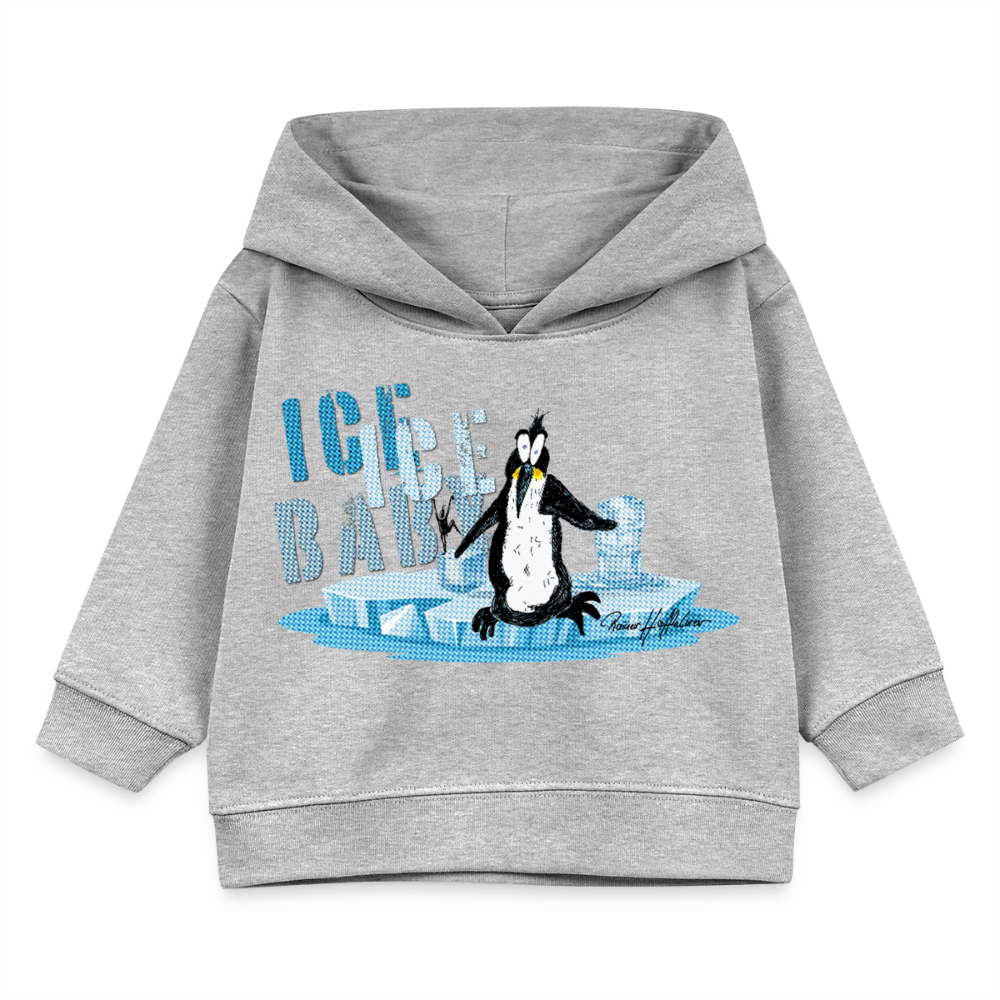 MNJS KIDS Bio Hoodie mit ICE ICE BABY PRINT - Grau meliert
