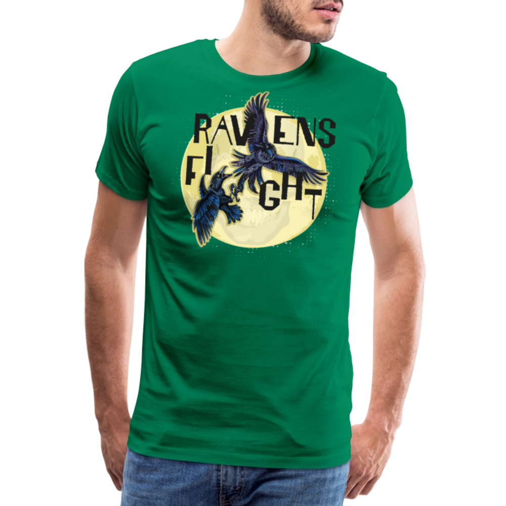 Männer Premium T-Shirt mit RAVENS FIGHT PRINT - Kelly Green