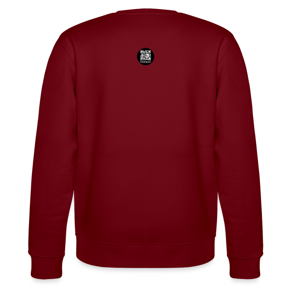 Unisex Bio-Sweatshirt mit MAENJUS MEXICANSTYLE PRINT - Burgunderrot