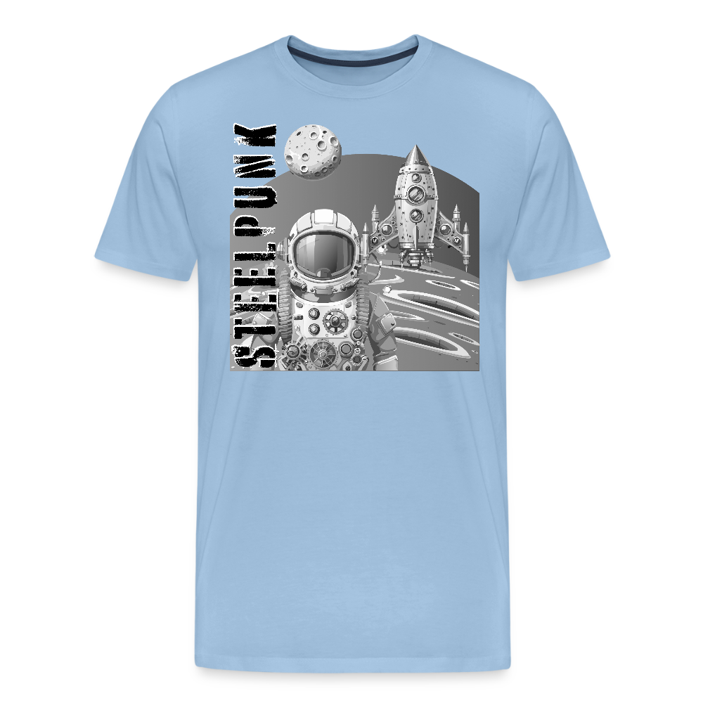 Männer Premium T-Shirt mit STEELPUNK PRINT - Sky