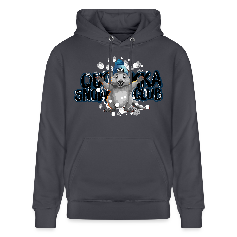 Unisex Bio-Hoodie mit QUOKKA SNOWCLUB PRINT - Indigoblau