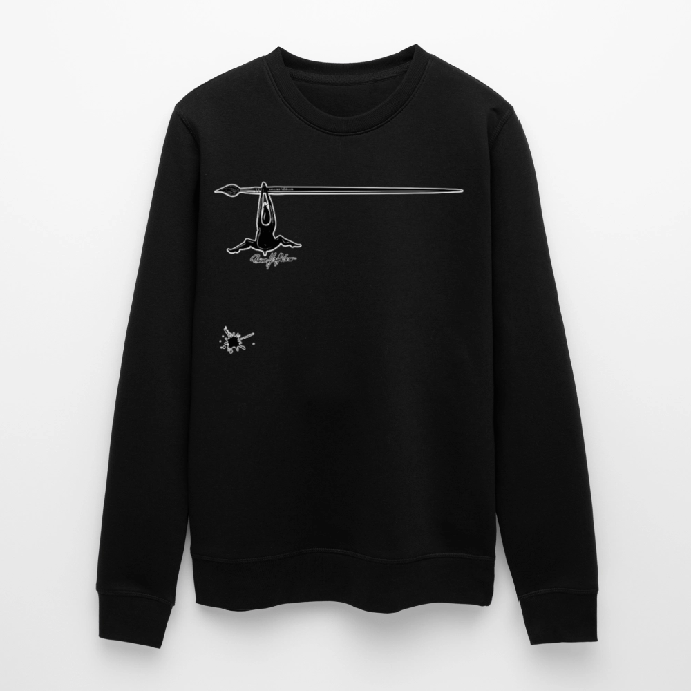 Unisex Bio-Sweatshirt mit MÄNNLE PRINT - Schwarz